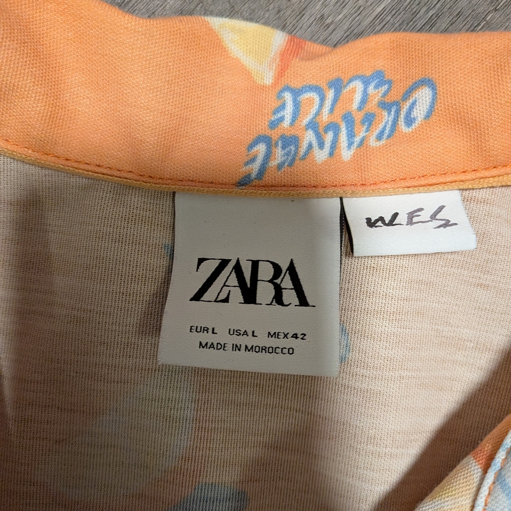 Orange Graphic Men's Shirt - Picture 3 of 5